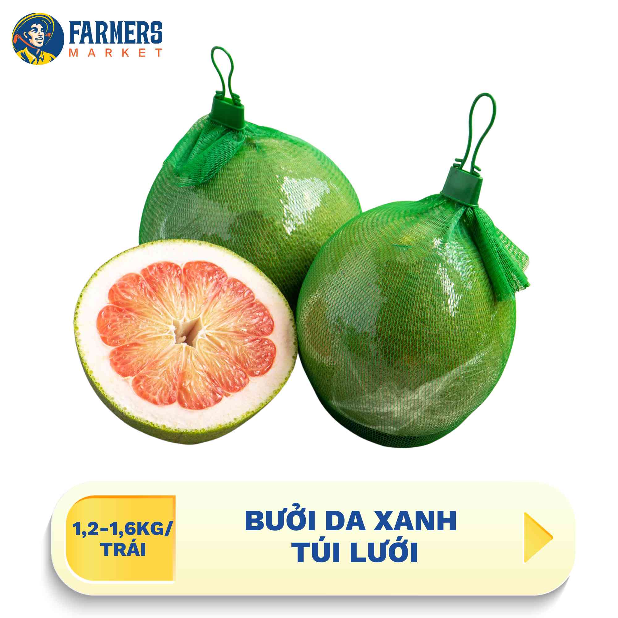 Bưởi da xanh túi lưới