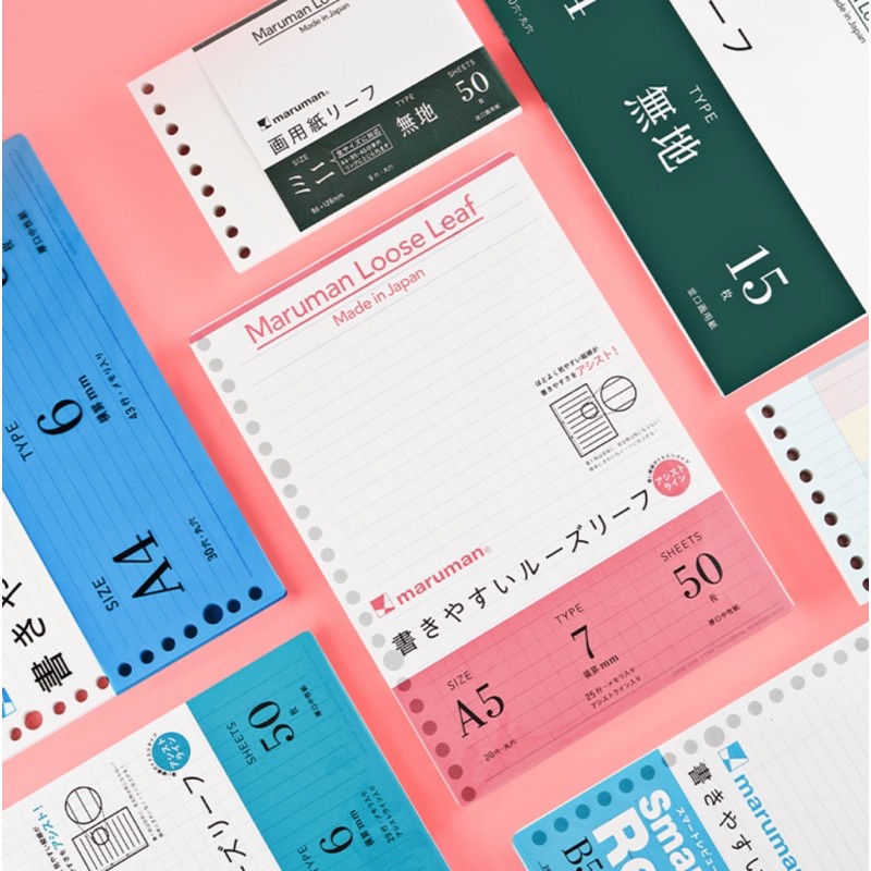 [HCM]Giấy Refill Sổ Còng Maruman Cao Cấp