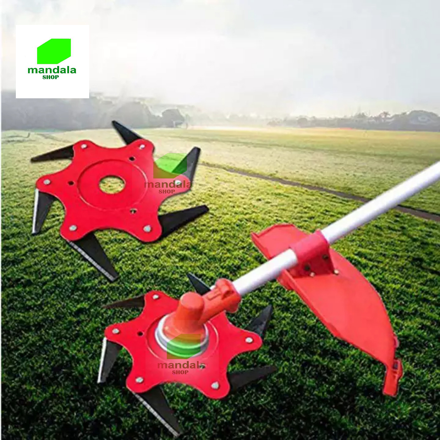 Đĩa cắt cỏ 5 dao siêu tốc, an toàn dùng cho máy cắt cỏ 2 thì 260, 330, 4 thì gx25, gx35