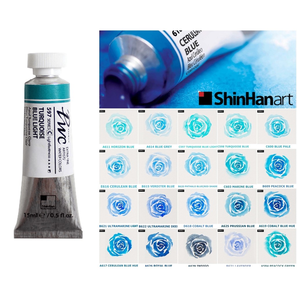 (B3)Màu nước ShinHan PWC Extra Fine - tuýp lẻ - 15ml