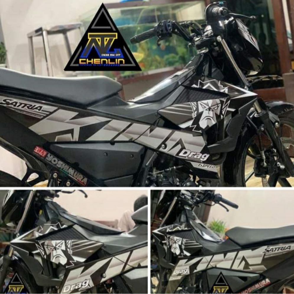 [HCM]Tem rời xe satria - raider king drag cao cấp