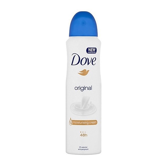 Xịt Khử Mùi Dove Original 48h - Xanh