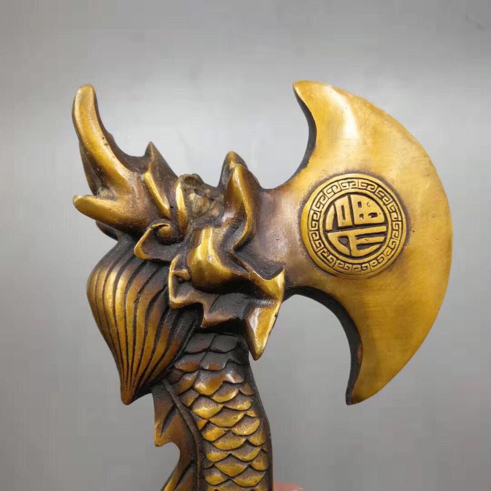 Rìu kim long bằng đồng dài 30cm