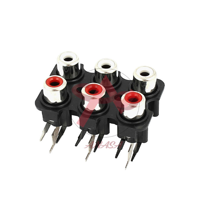 Trạm RCA 6 Cổng AV Chân Cong