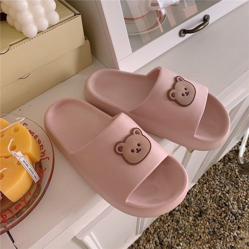 Dép đế bánh mì hình gấu dễ thương