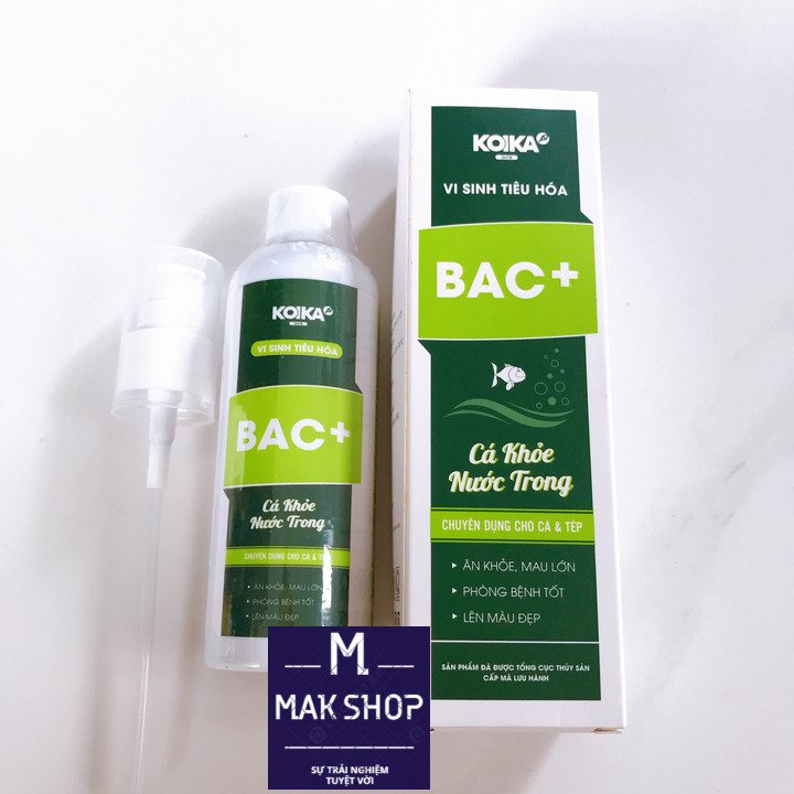 Men Vi Sinh Tiêu Hóa Bạc + 100ml, Cá Khỏe Nước Trong, Cho Hệ Tiêu Hóa Tốt, Cá Sung, Háu ăn, Lên Màu Đẹp