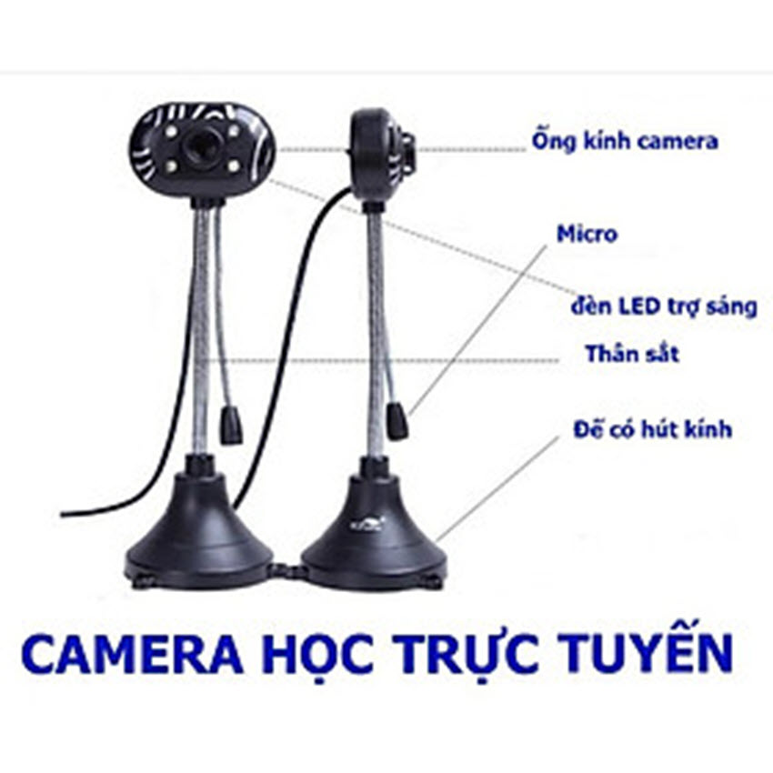 WEBCAM chân cao có mic có 4 đèn led chất lượng cao