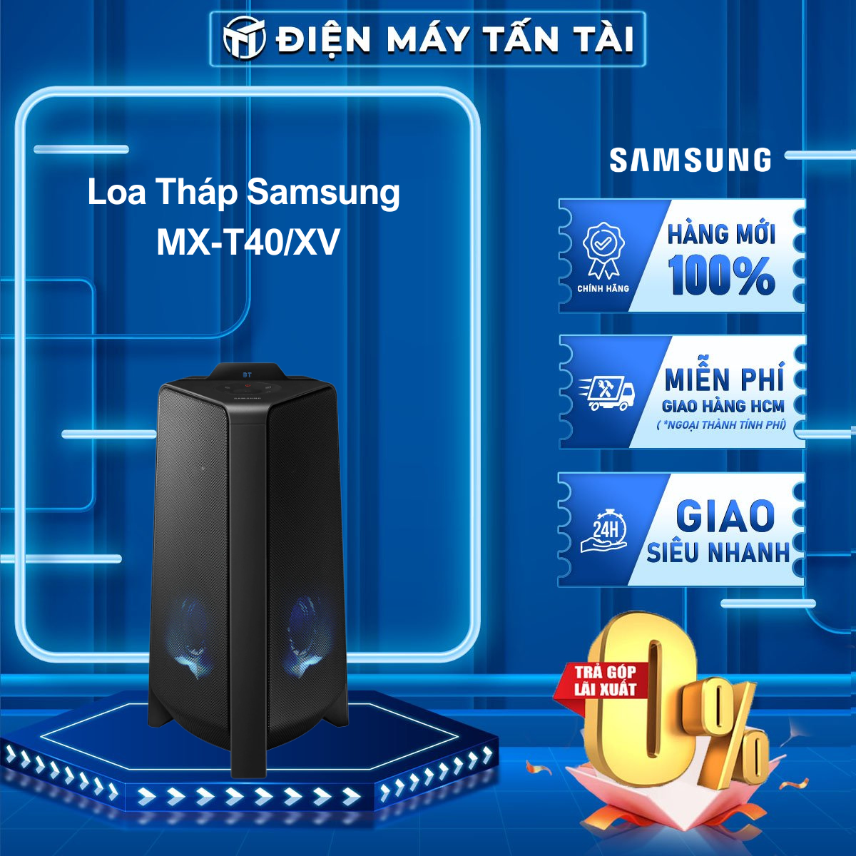 Loa tháp samsung mx-t40/xv - giao toàn quốc - freeship hcm