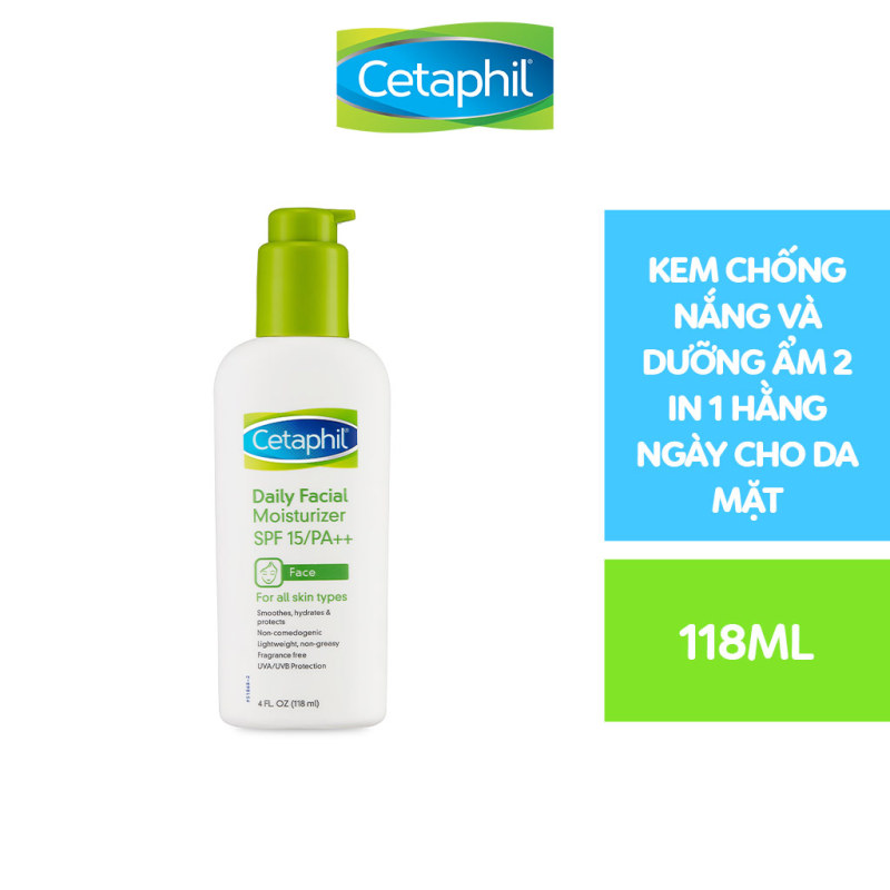 Kem dưỡng ẩm và chống nắng cho da mặt CETAPHIL DAILY FACIAL MOISTURIZER SPF15 118ml giá rẻ