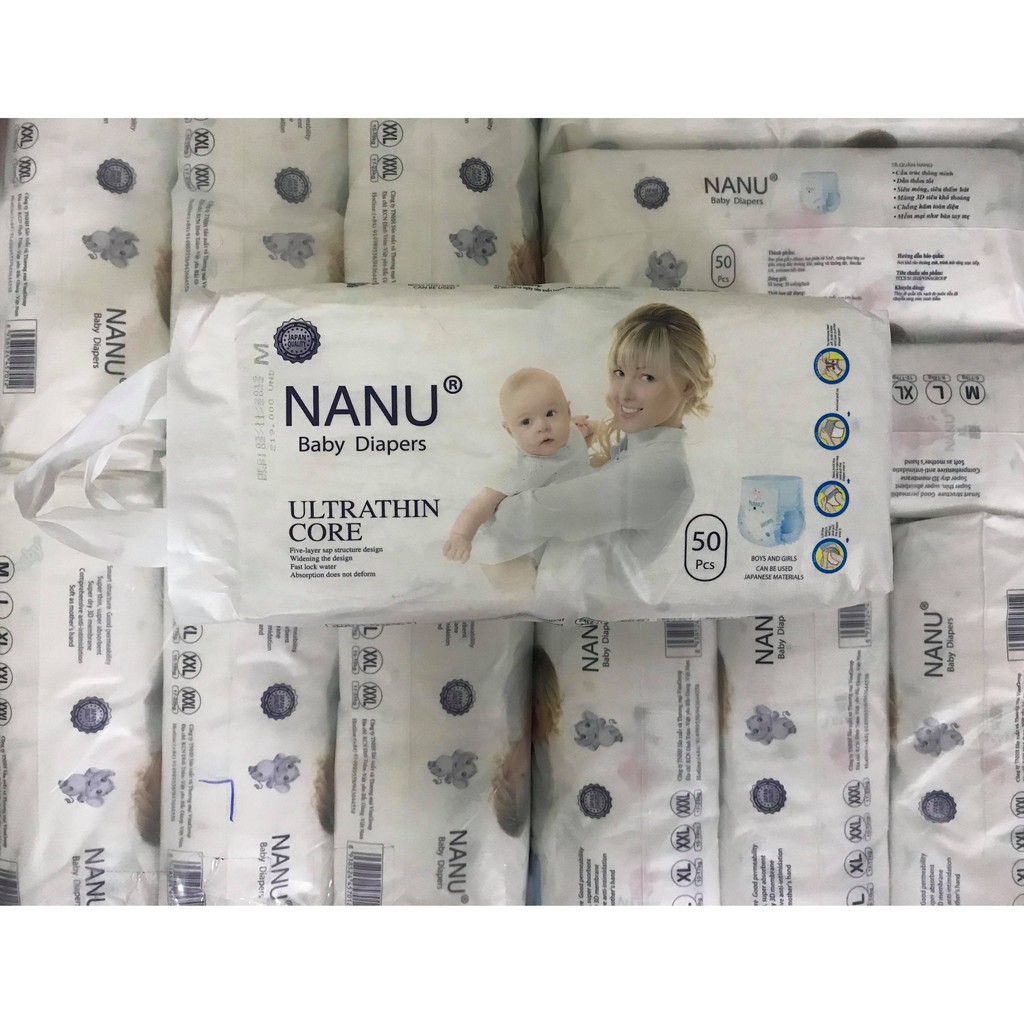 Bỉm Quần Nanu Xuất Nhật Đủ Size 50 Miếng [THKN77]
