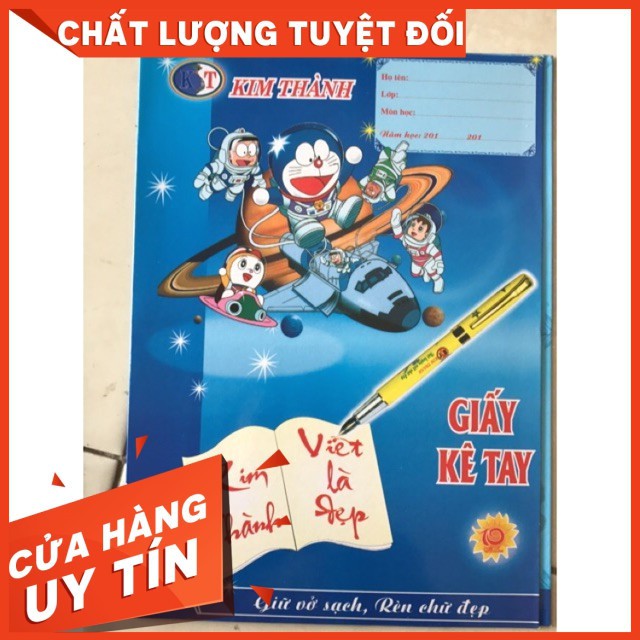 Giấy kê tay giữ vở sạch cho bé