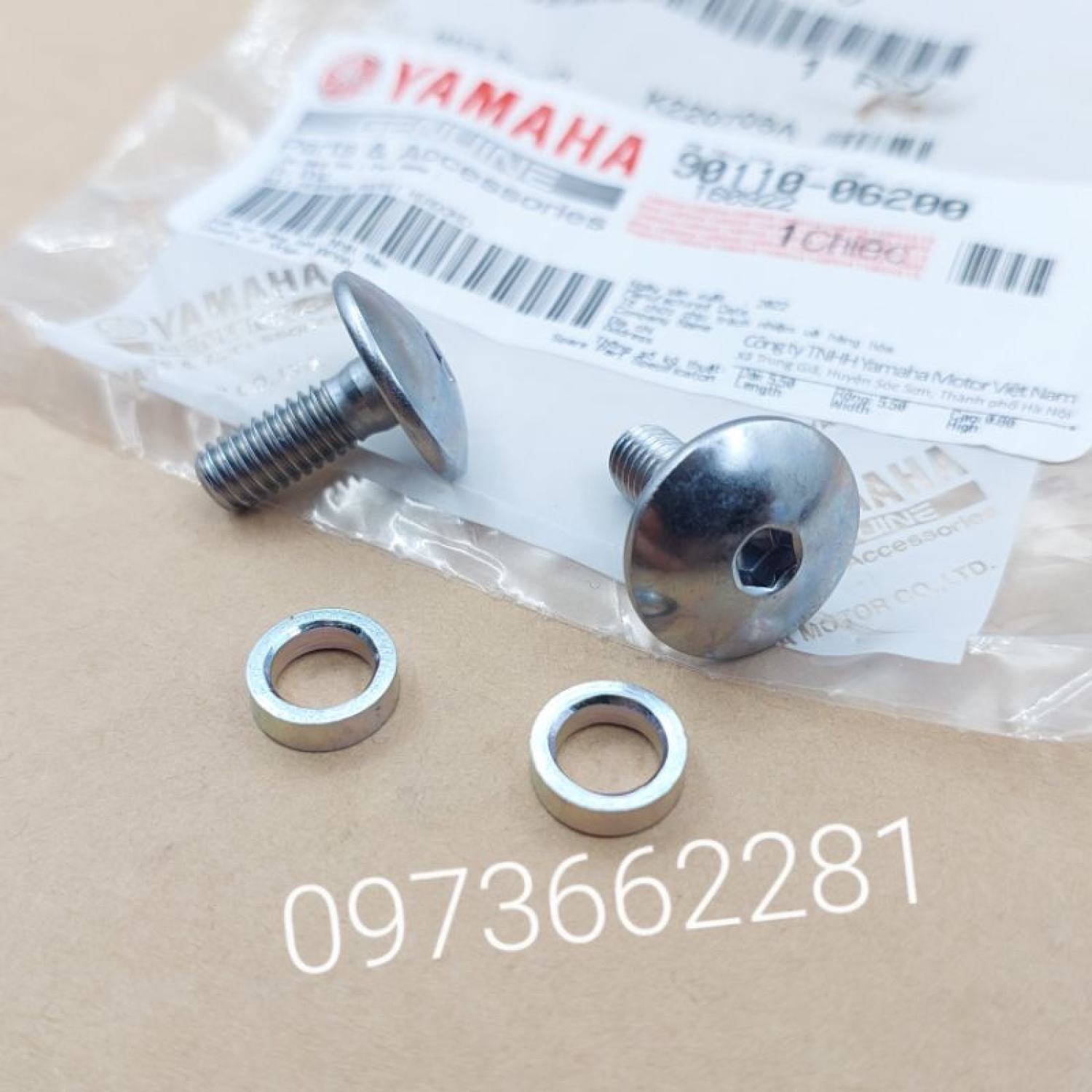 Bộ ốc bắt nhựa mặt nạ xe exciter 2006-2010 zin yamaha