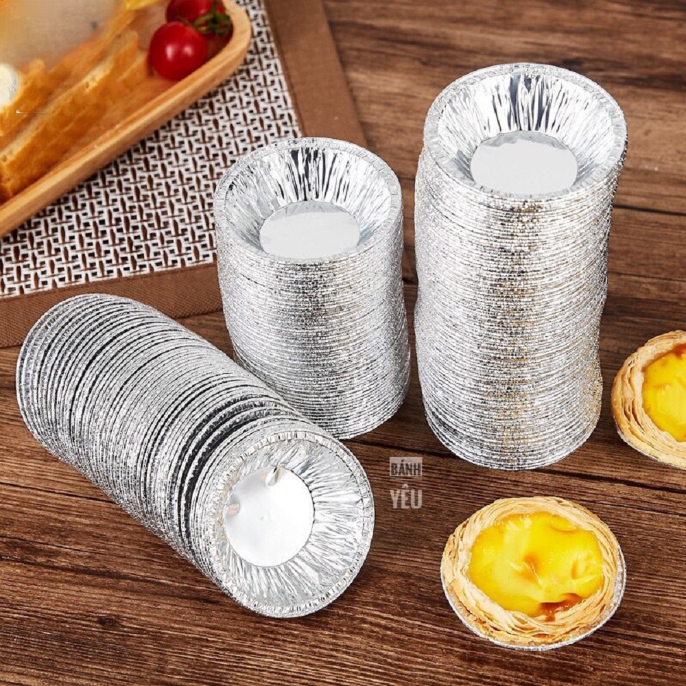 Chén giấy bạc nướng hàu/bánh tart lốc 250 cái