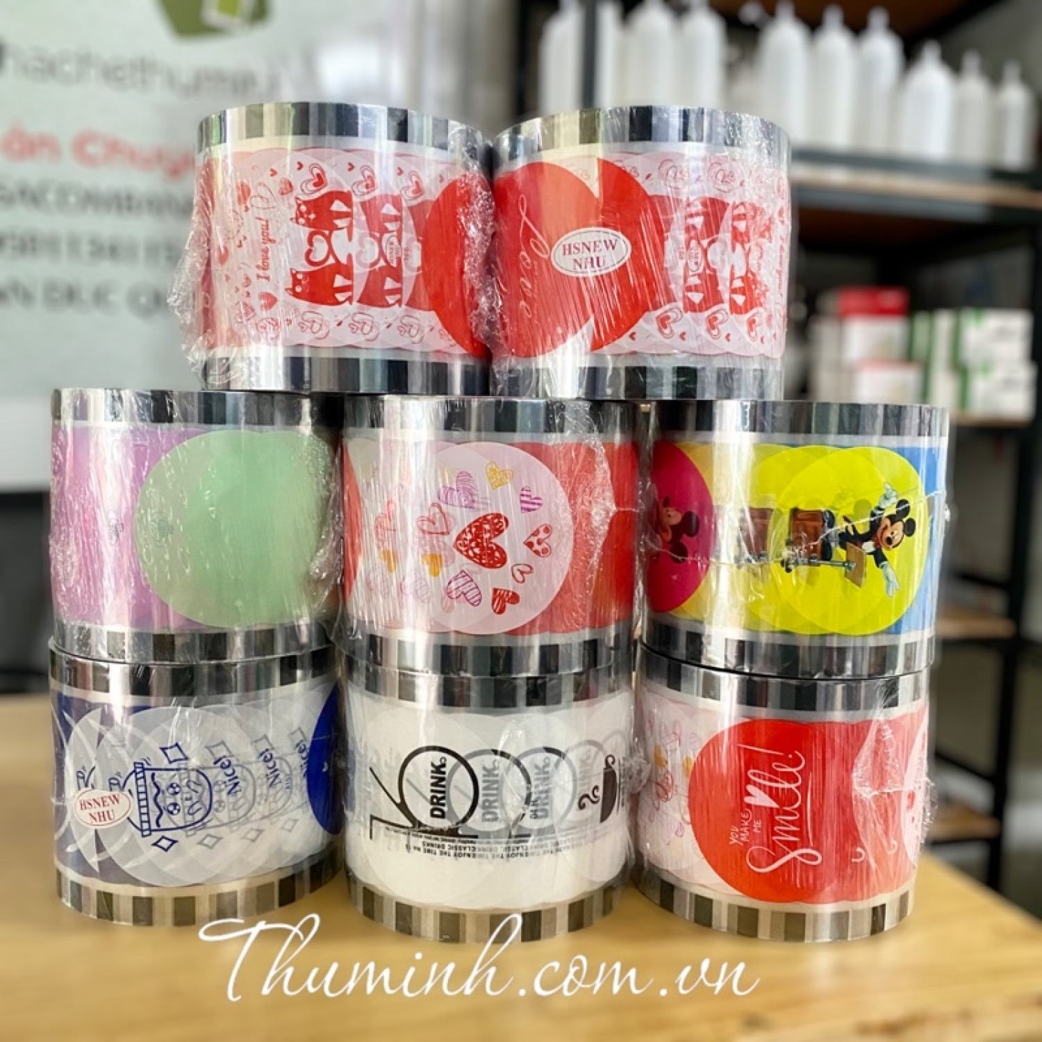 Màng Ép Ly In Sẵn 2400 Hình/ Cuộn