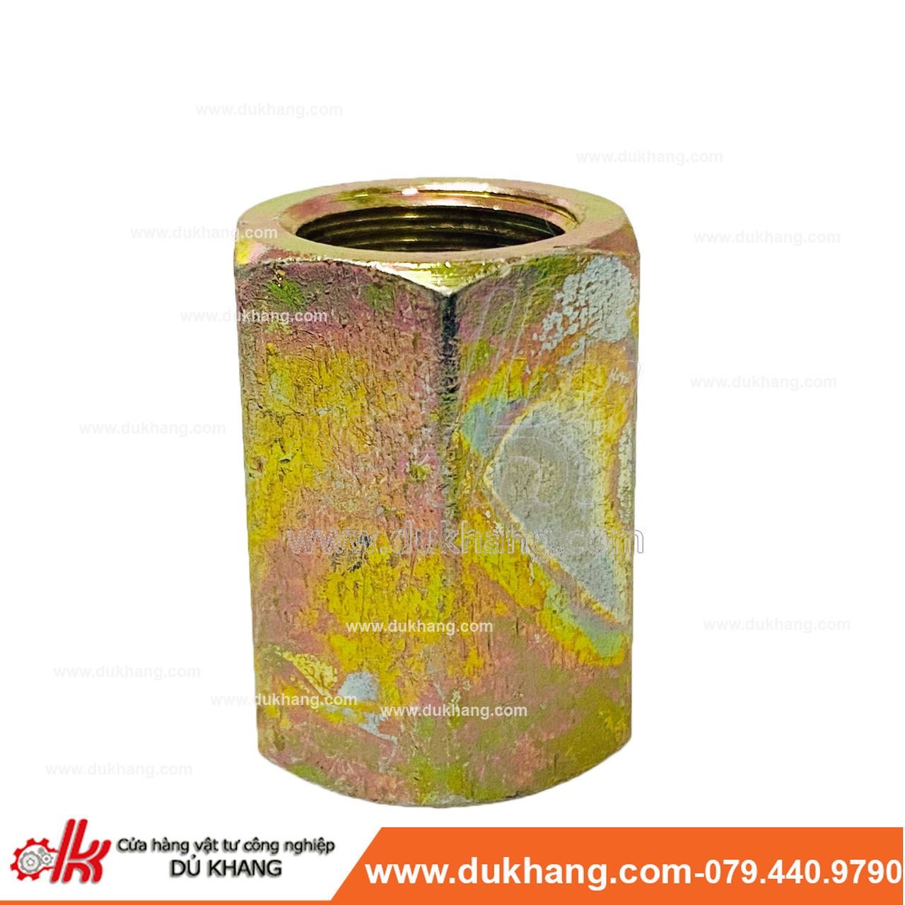 Nối hai đầu ren trong sắt thủy lực