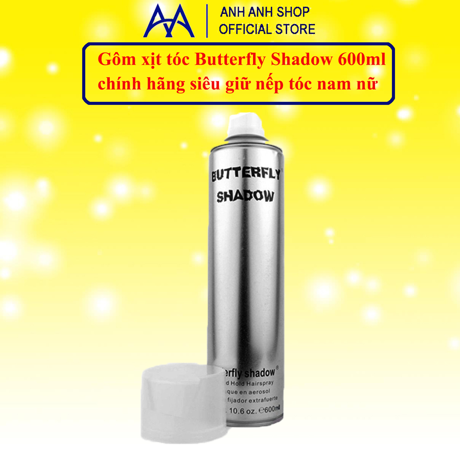 Chính Hãng -  Gôm xịt tạo kiểu tóc Butterfly Shadow 600ml