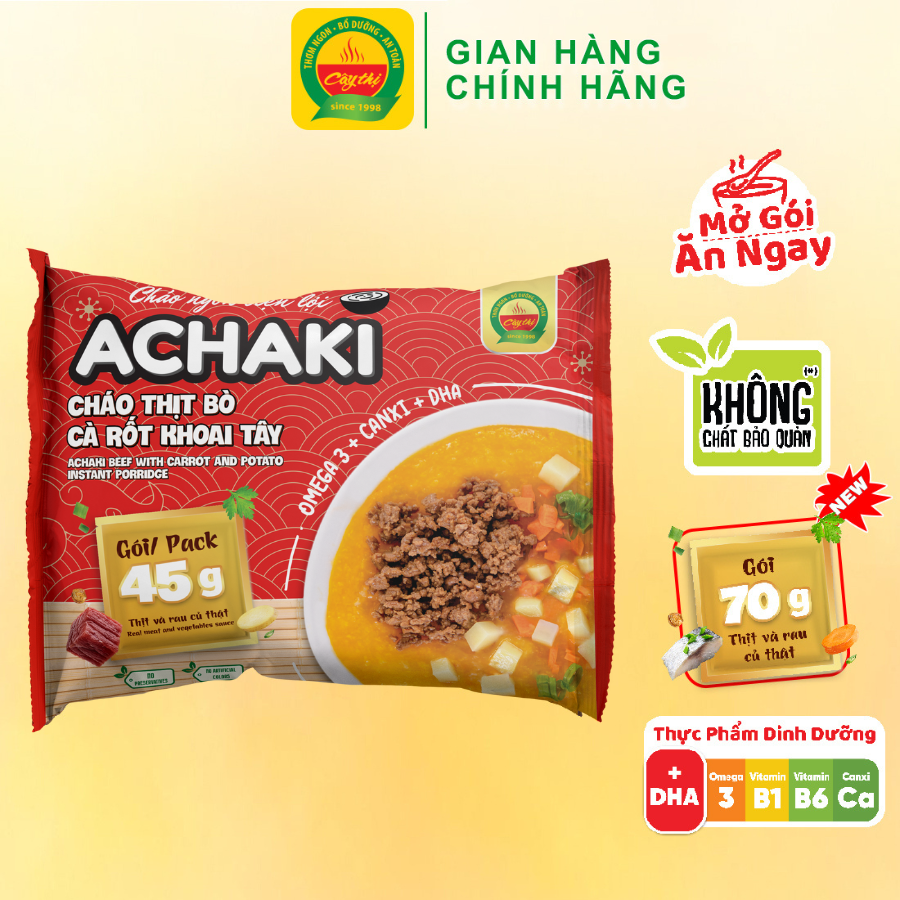 Cháo Achaki Đủ Vị Cây Thị