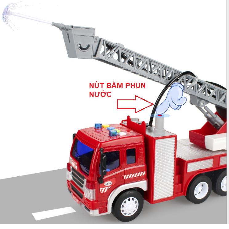 Xe ô tô cứu hỏa phun được nước đồ chơi trẻ em