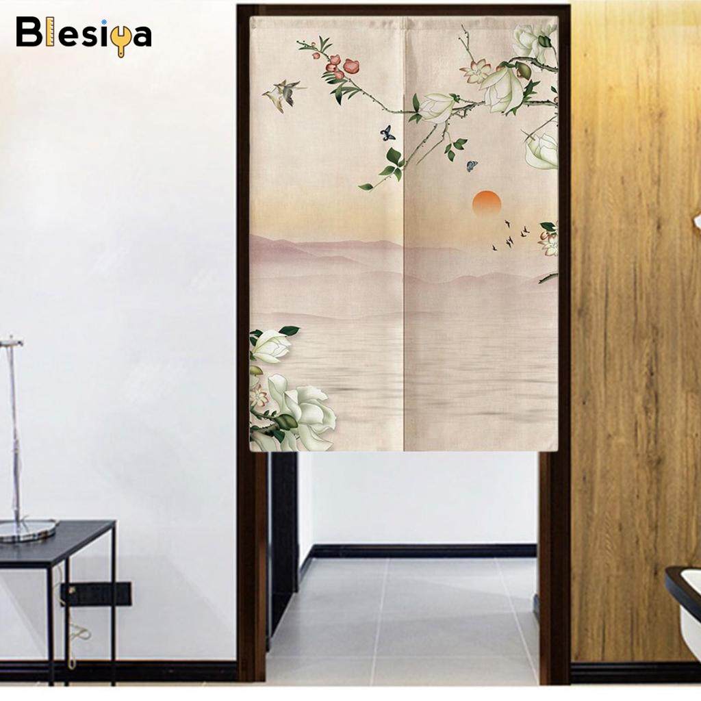 Blesiya Chinese Door Curtain Japanese Noren Doorway Curtain Room Divider