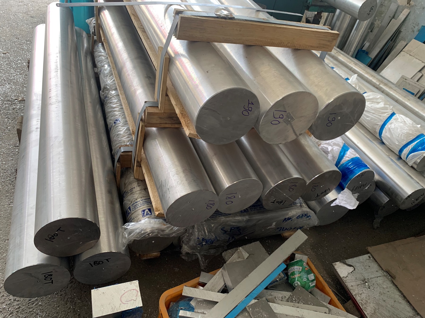 5 đoạn nhôm đặc D8mm dài 1m