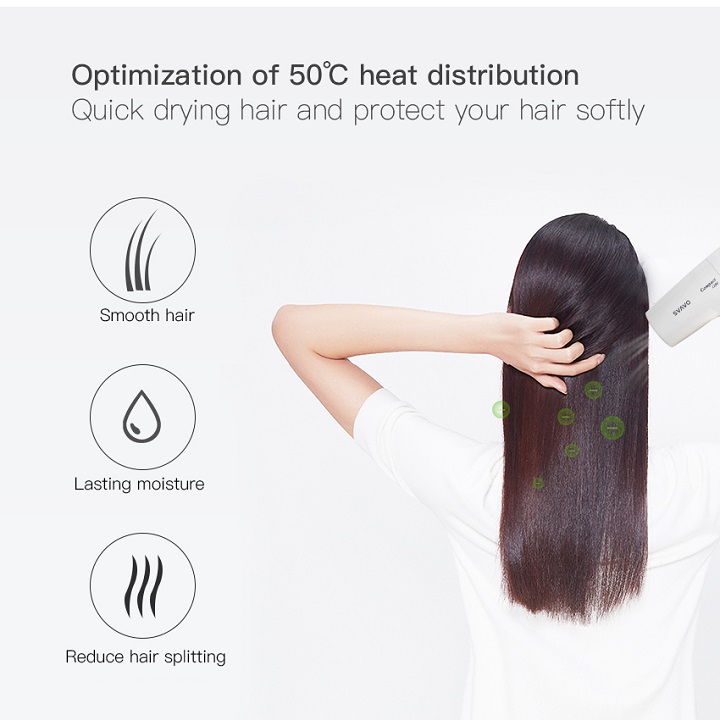 [TẶNG MIẾNG DÁN] Máy sấy tóc treo tường cao cấp Svavo V-173