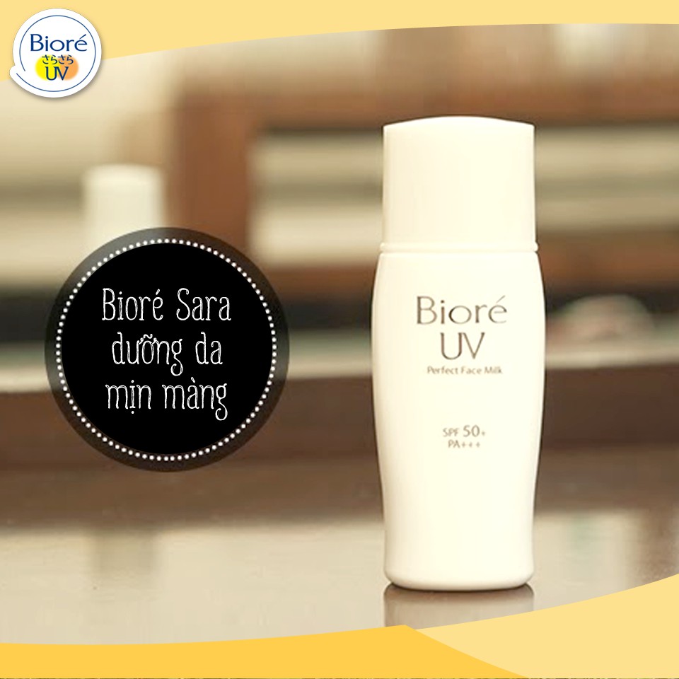 [HCM]Kem Chống Nắng Biore Kiềm Dầu Face Milk Oil Control SPF50+ PA+++30ML ( màu trắng)