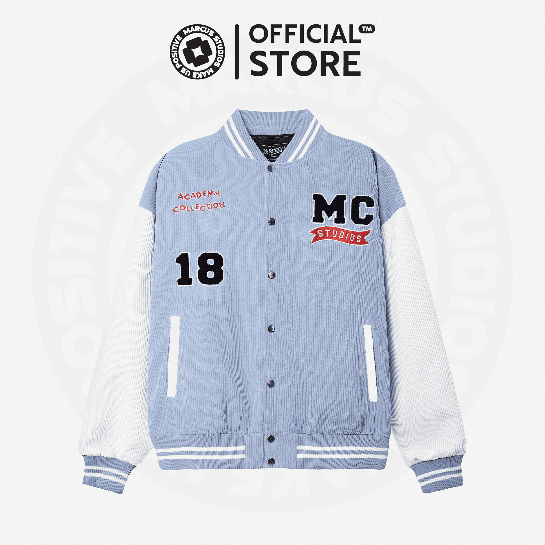 Academy bomber màu xanh dương