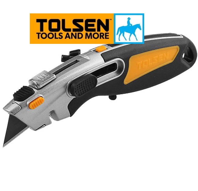 Dao rọc giấy kèm 3 lưỡi thép sk2 utility knife tolsen 30019
