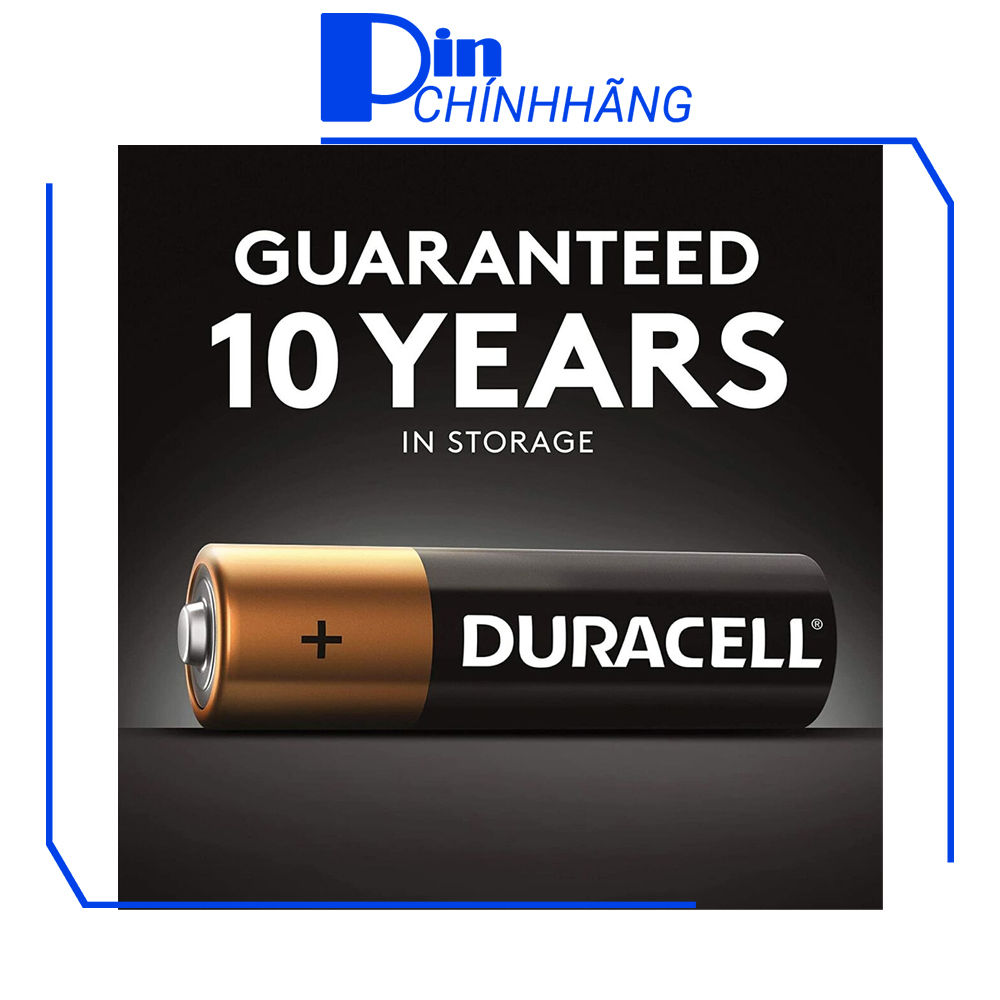 Vỉ 2 pin AA Duracell Coppertop dung lượng cao