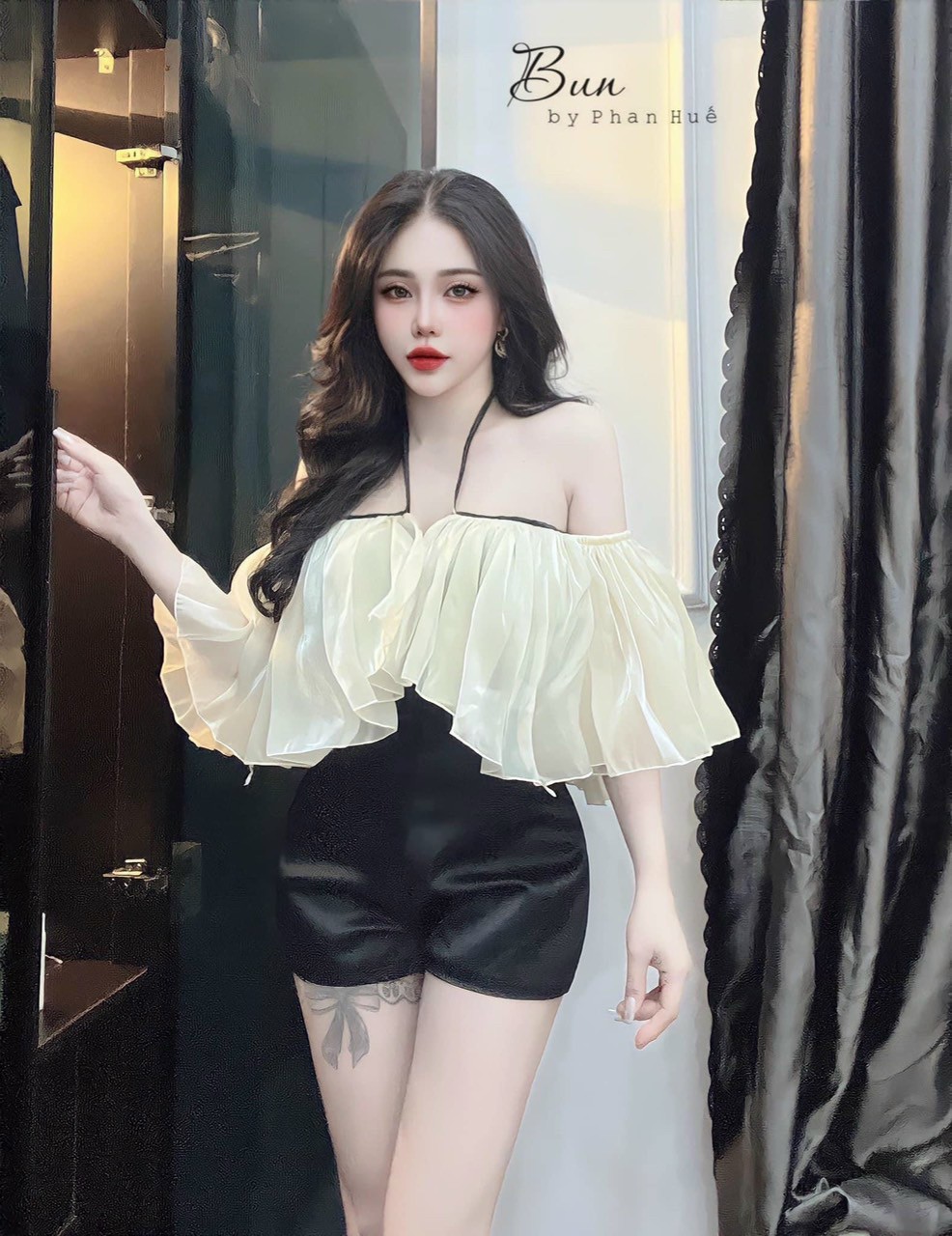 Áo Kiểu Bẹc Vai Cổ Chéo