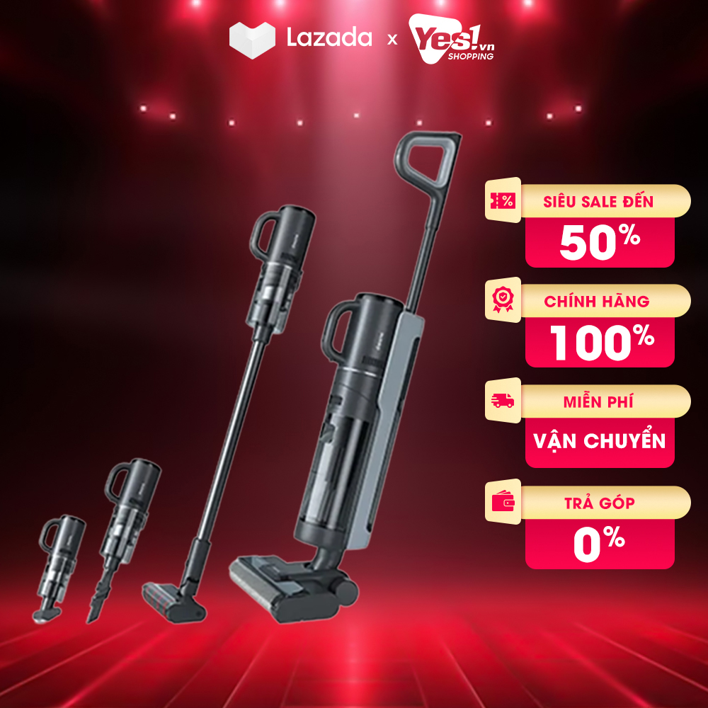 Máy hút bụi lau sàn thông minh, cầm tay dreame m12 combo - bảo hành chính hãng - voucher 10% lên đến 800k