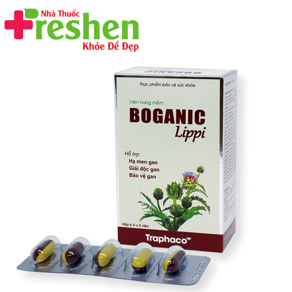 Boganic Lippi hỗ trợ hạ men gan ,giải độc gan, bảo vệ gan