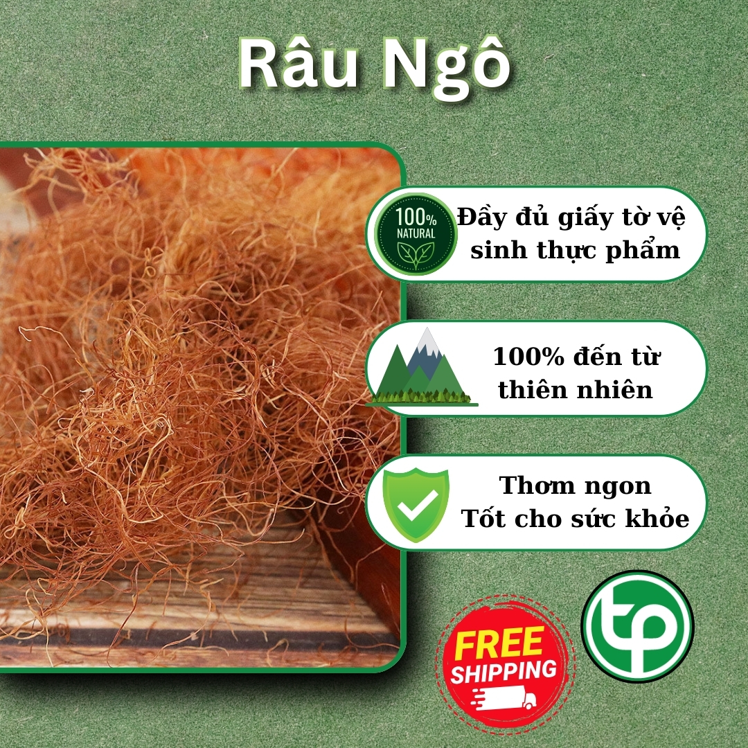 [Combo giá rẻ] Combo 2kg Râu bắp tươi Tấn Phát - chuyên dùng để pha trà thanh nhiệt và giải độc cực kỳ hiệu quả