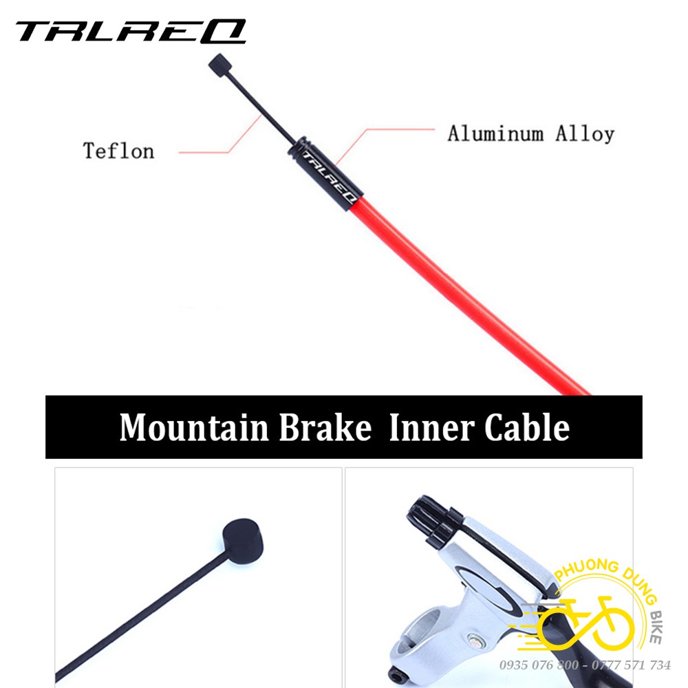 Ruột dây đề dây phanh xe đạp lõi Teflon không rỉ TRLREQ