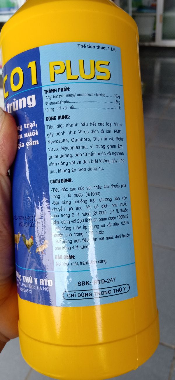 Sát trùng chuồng trại 1 lít
