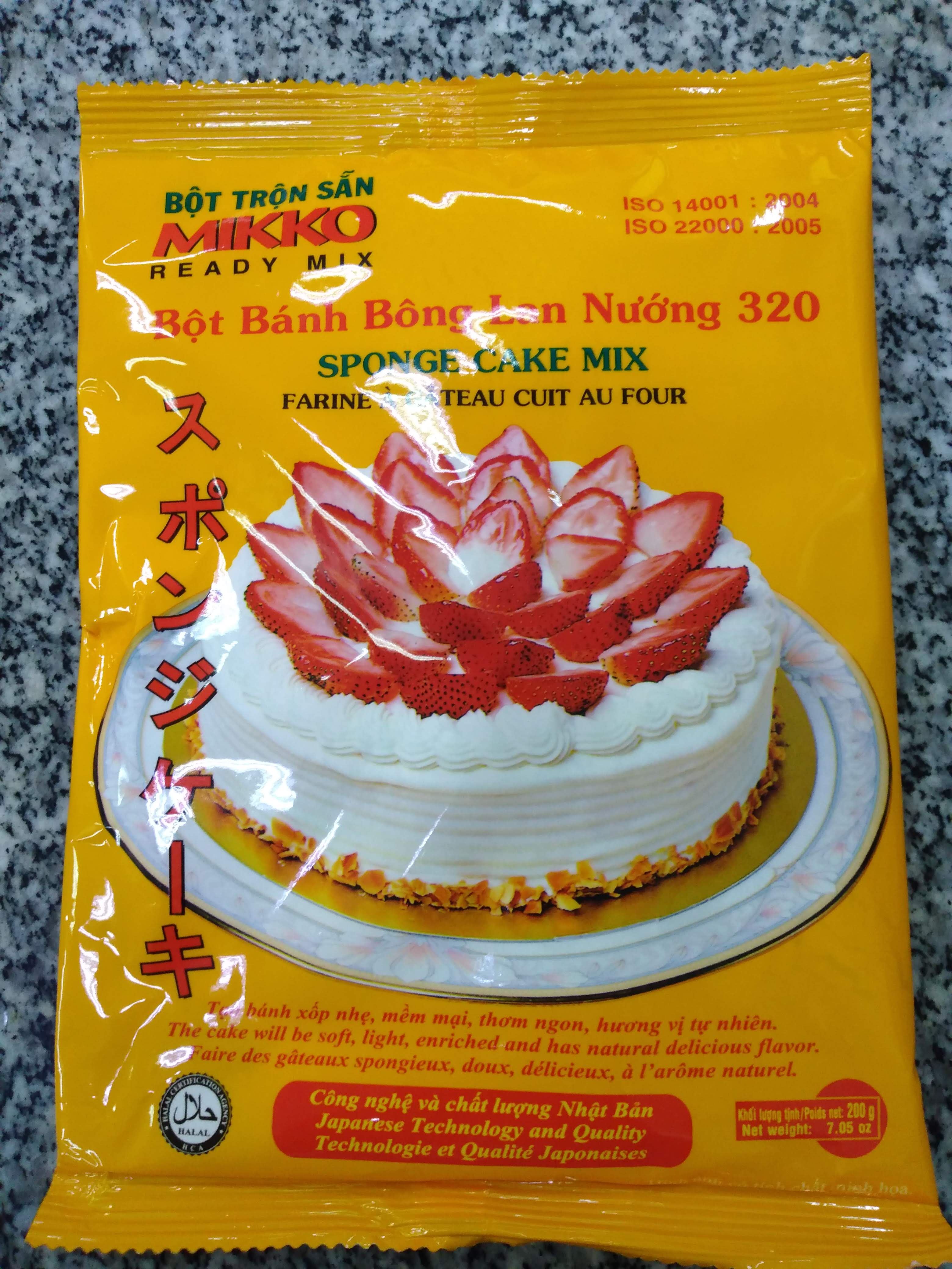 MIKKO - Bột bánh bông lan nướng 320