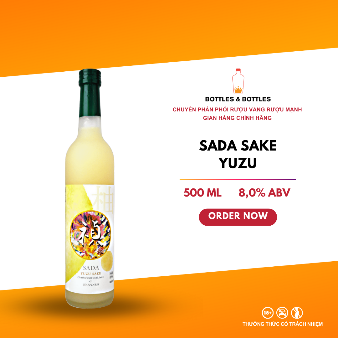 [CHÍNH HÃNG] Rượu Sake Sada Yuzu Nhật Bản - 500ML - 8%