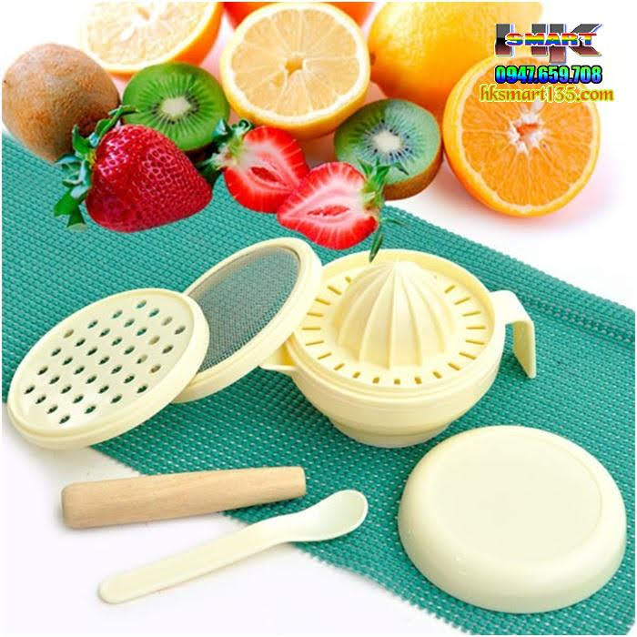 Bộ Chế Biến Ăn Dặm Kiểu Nhật 7 Dụng Cụ Cho Bé