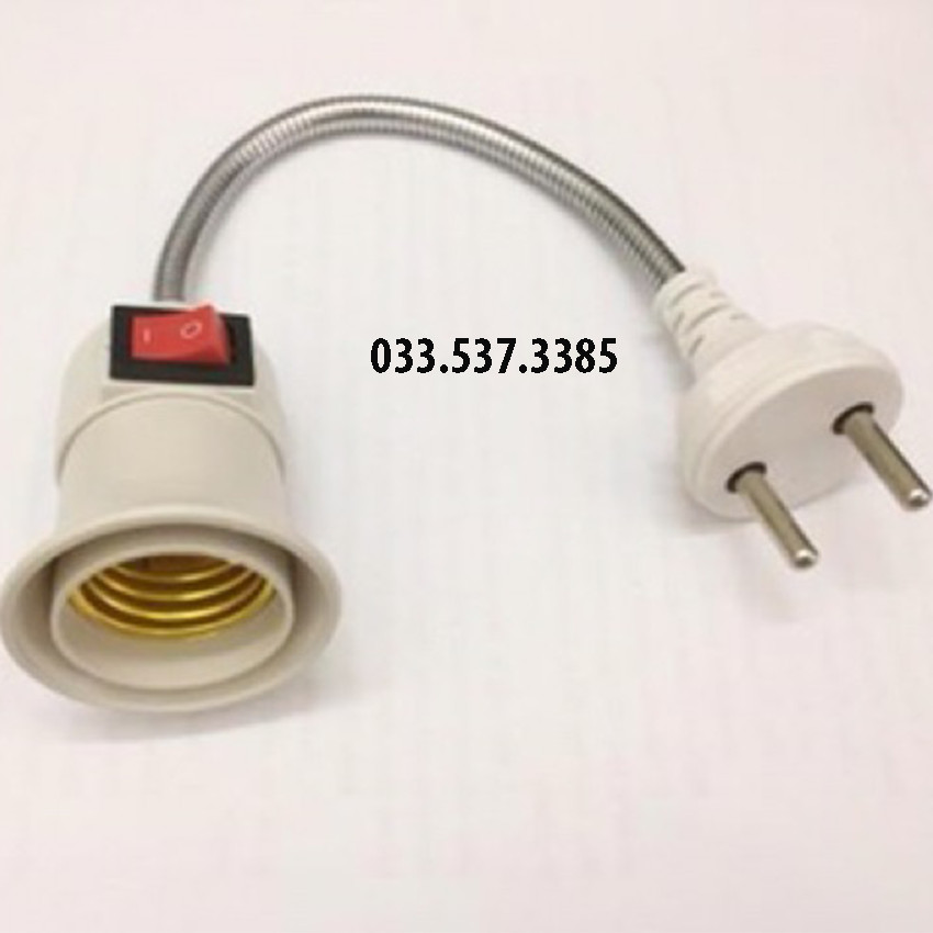 Đui đèn vặn lò xo, đui công tắc bẻ cong 360 độ