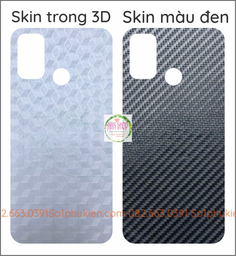 Miếng dán mặt lưng skin carbon Vsmart Joy 4