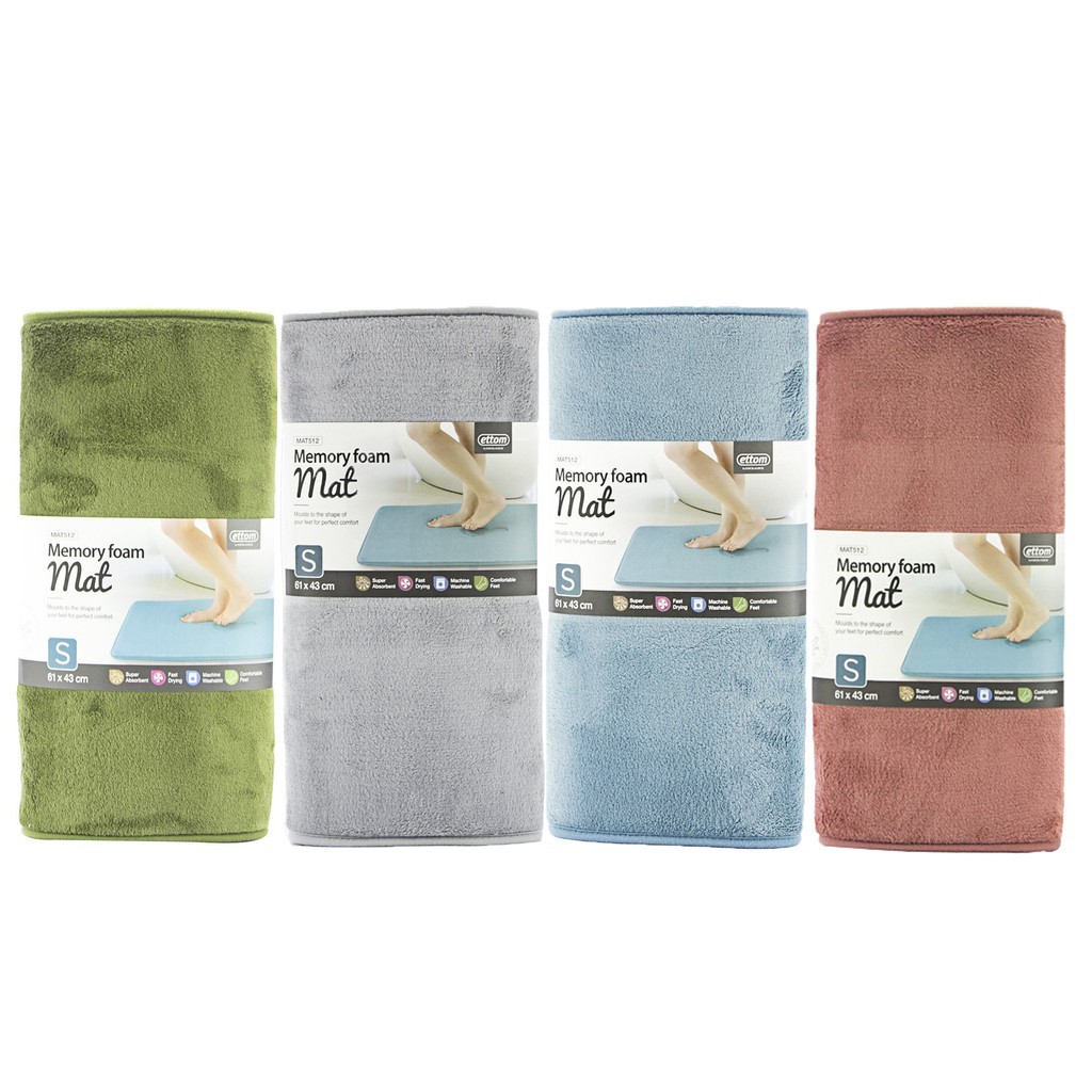 [Sale 3 Ngày + Miễn Ship Toàn Quốc] Thảm chùi chân Lock&Lock Memory Foam MAT512 (size S 43x61x1.5 cm )
