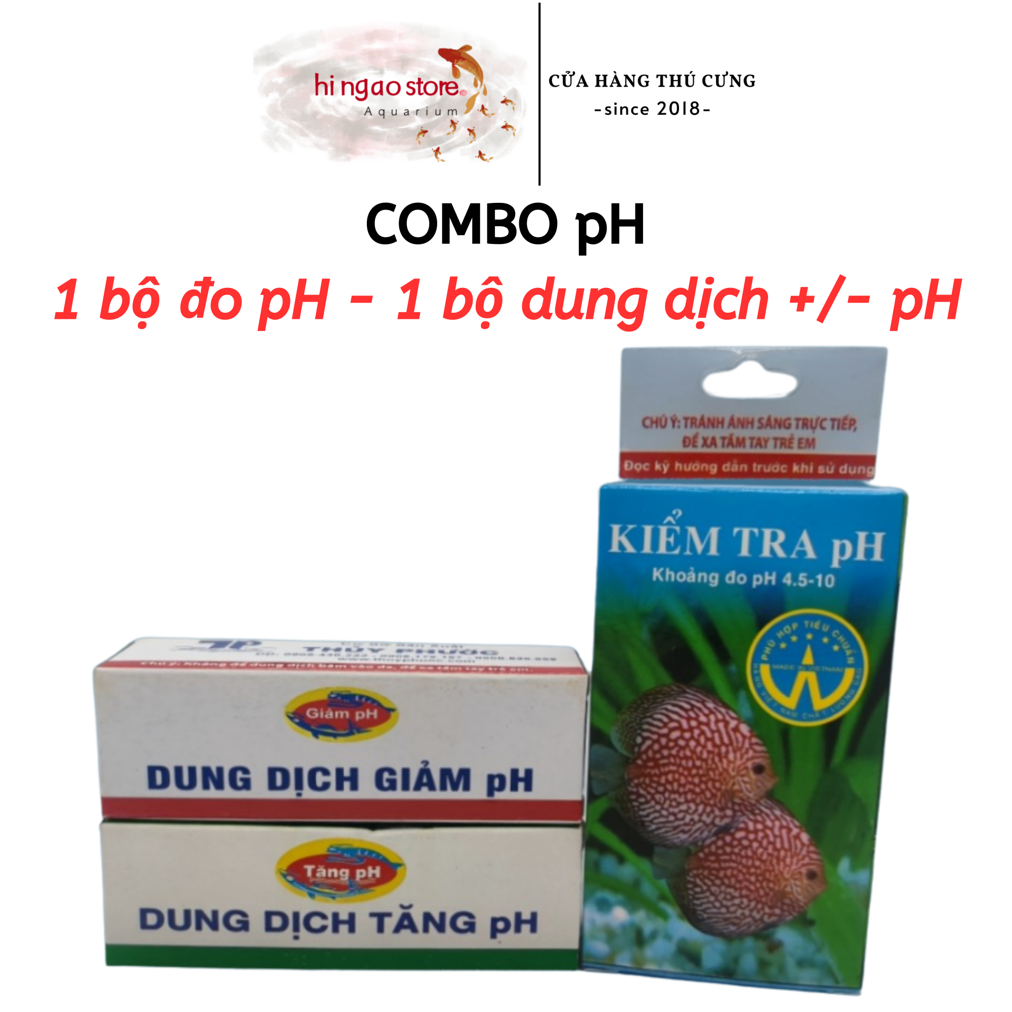 Solution pH meter & solution Rose/lower the pH-accessories aquarium | hingaostore.
