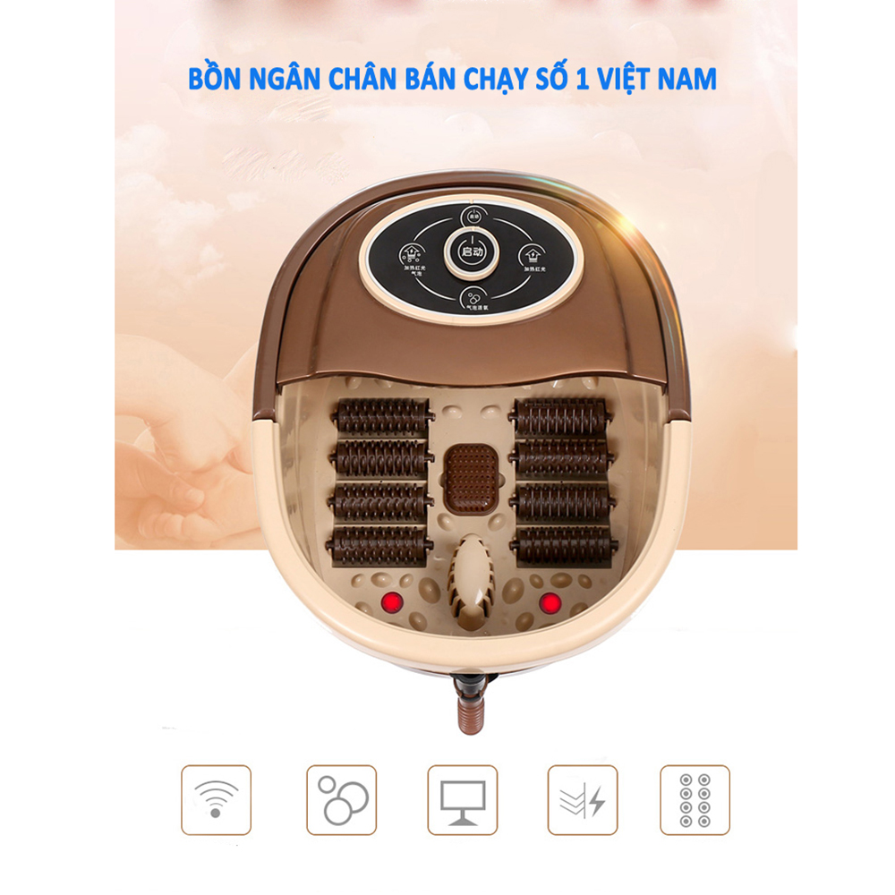 Máy massage bồn ngâm chân cao cấp, giúp cơ thể khỏe mạnh, sảng khoái, tinh thần minh mẫn, giảm strees nhanh chóng. Bảo hành 2 năm - 1 đổi 1 trong vòng 7 ngày nếu có lỗi từ nhà sản xuất.