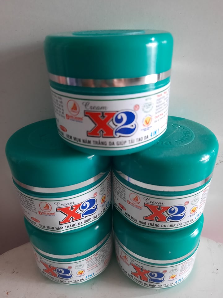 kem x2 mụn, nám , trắng da giúp tái tạo da 4 in1