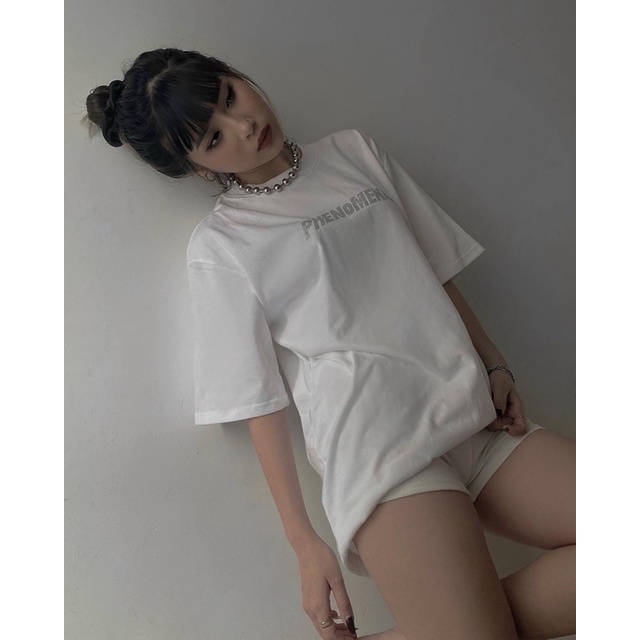PHENO WHITE GEMSTONES - ÁO THUN ĐÍNH ĐÁ UNISEX PHENOMENAL