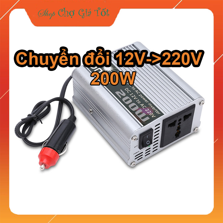 Bộ chuyển đổi nguồn điện trên xe ô tô 12V-220V 200W CGT-CS6