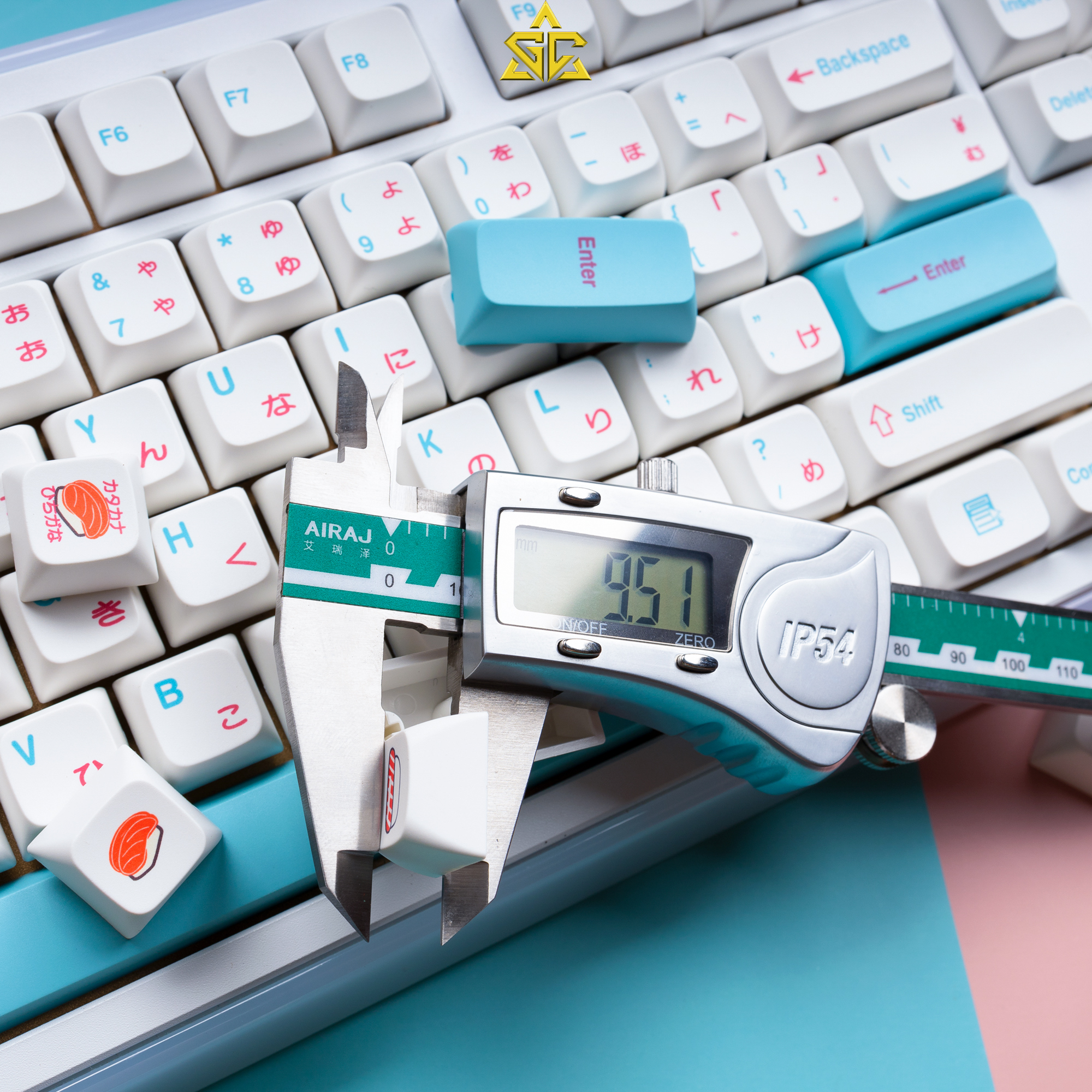 Keycap Sushi 121 nút bàn phím cơ Profile XDA Thick PBT