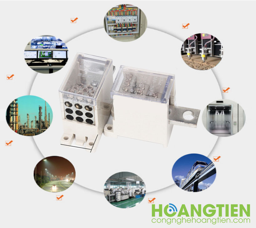 Cầu đấu chia dây điện 4 cổng FG4