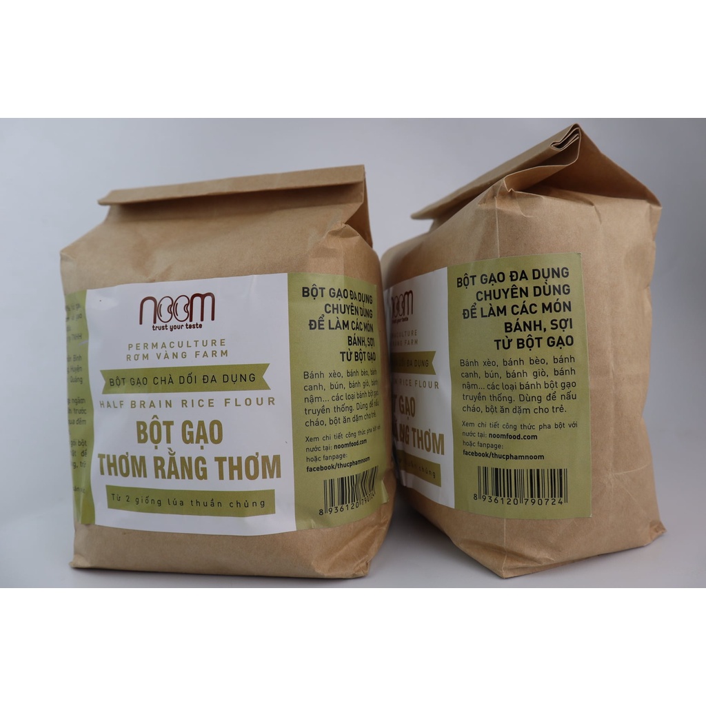 Bột Gạo Thơm Rằng Thơm 1,5kg - Noom (làm từ gạo xát dối thuần chủng)