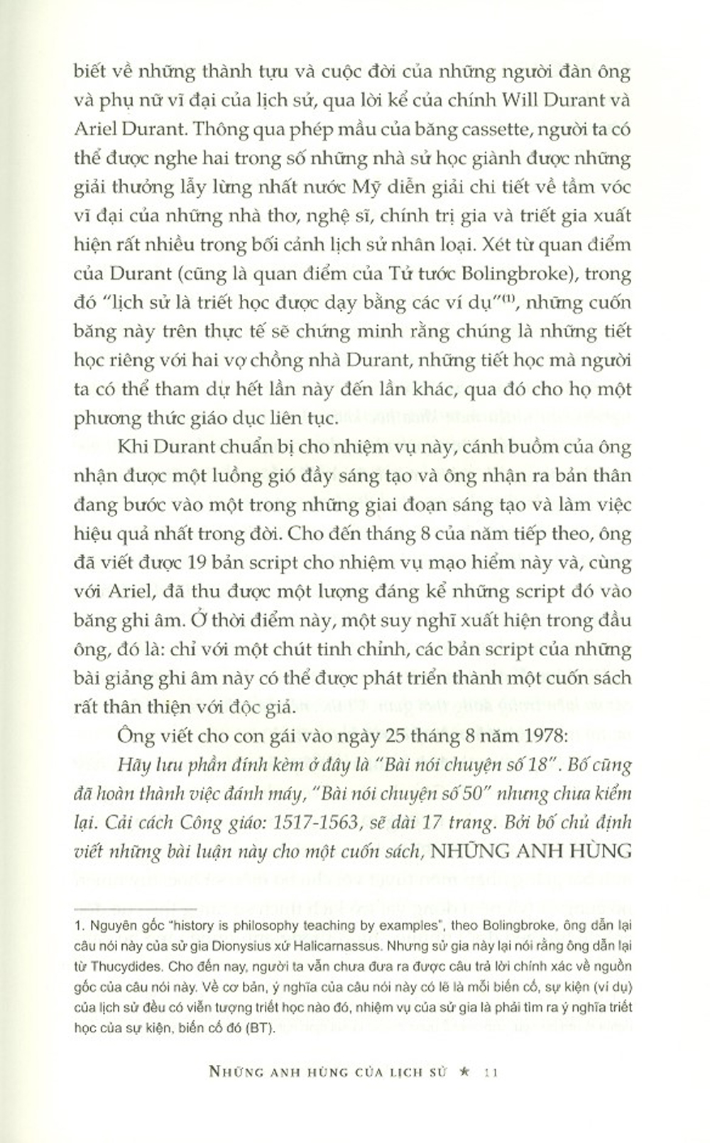 Những Anh Hùng Của Lịch Sử